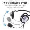 Elecom HS-NB05TSV Headset, Microphone, 4 Pole, Binaural, Neckband, Durable Cord,