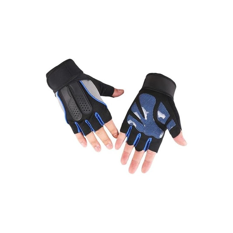 Guantes de Acondicionamiento Físico con Soporte Muñeca y Medio Dedo