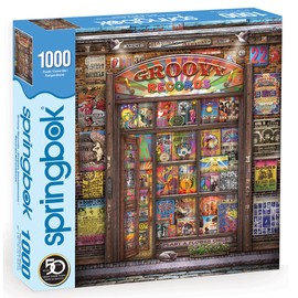 Springbok's 1000 Piece Jigsaw Puzzle Groovy Records