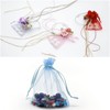 sourcing map 50pcs Organza Bags 10x12cm Drawstring Favor Pouches Sheer