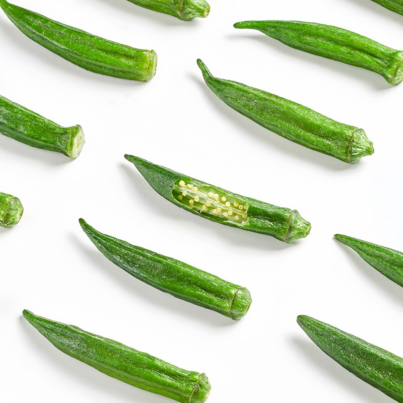 Okra Chips Freeze Dried Vegetables - Crunchy Dehydrated Okra Crisp,