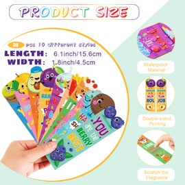 80 Pcs Scented Bookmarks and Scented Pencils with Cute Pencil Toppers Set Fun Pencils Fruit Food Theme Scratch and Sniff Bookmarks Cartoon Pencil Toppers for Kids Students Supplies (Adorable Style)