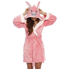 6313-Bunny-XXL Just Love Critter Robe / Robes for Women, Bunny (Velour), XX-Large