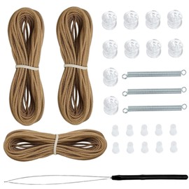 Rv Blind Repair Kit, Pleated Window Repair Kit with Pull Rope, Spring, Pulley, Plug and Rope Threading Device Pleated Window Shades, Rv Shade, Blind String..