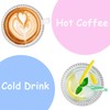 Yesland 8 Pack Crystal Coasters Tea Bag Coaster - 3.75