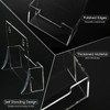 Flow fire A4 Leaflet Holders Free Standing, 2 Pack Clear