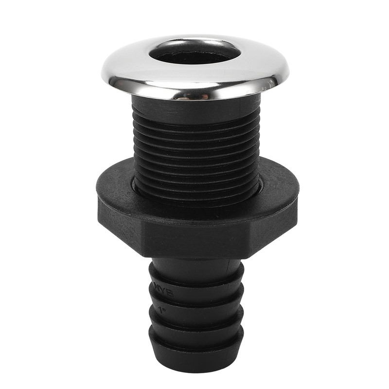 25mm Thru Hull Fitting Nylon Impact Resistance Leakproof Long Lasting