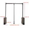 Wardrobe lift clothes rack,Pull Down Closet Rod for Hanging Clothes,