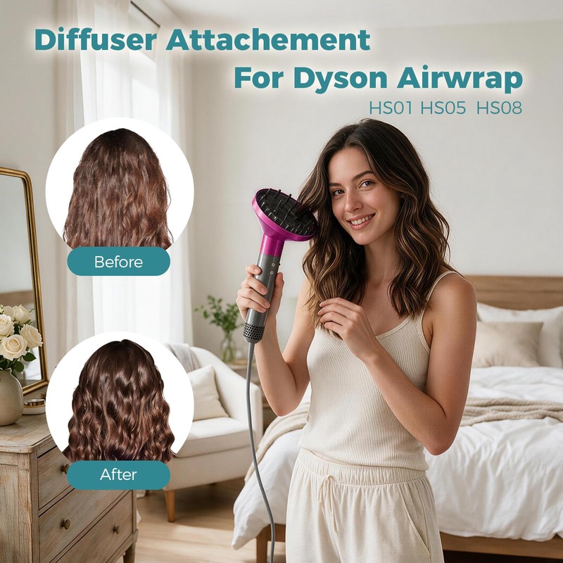 Hair Curl Diffuser Compatible with Dyson Airwrap HS01 HS05 HS08
