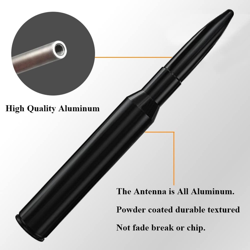 Aluminum Antenna for Ford Ranger (1993-2012), 4 Inch Short Mast