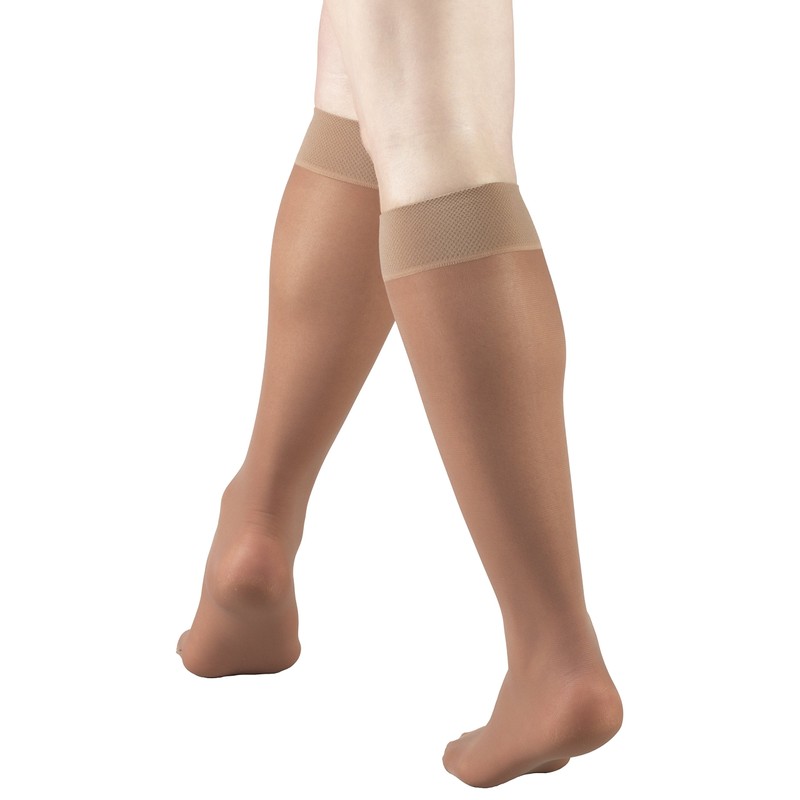 Truform Sheer Compression Stockings, 8-15 mmHg, Women's Knee High Length,
