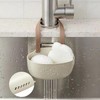 JPCRAFT Silicone Sponge Holder for Kitchen Sink Caddy, Saddle Faucet