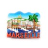 Marseille Le Vieux Port Magnet 7 x 6 cm