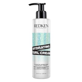 REDKEN- Hydrating Curl Cream | Crema para hidratar rizos hasta 72 hrs con protección térmica de hasta 230°C para cabello rizado u ondulado | Formulado con Escualano y aceite de Jojoba | 200ml