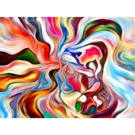 MISITU Art Puzzle 1000 Pieces for Adults Classic Puzzles 1000 Abstract Line