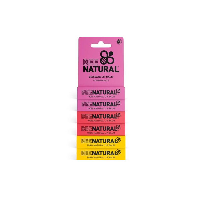 100% Natural Moisturising Lip Balm - Multi Flavour (Honey Vanilla,
