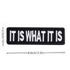It is What It is Patch, Embroidered Badge, Funny Meme