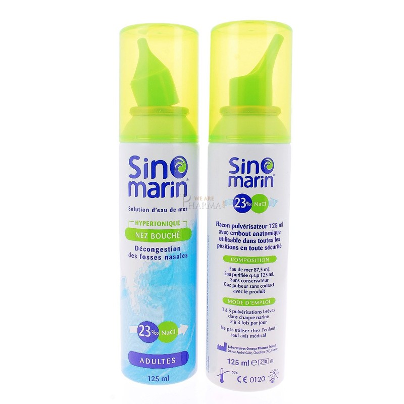 Sinomarin Hypertonique Nose 125ml (Pack of 2)