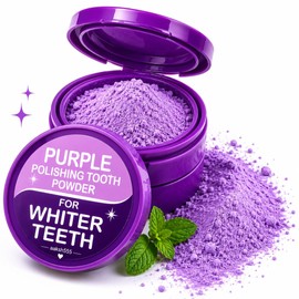 AAKSH555 Purple Polishing Tooth Powder, Purple, 30g