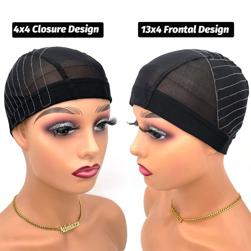 Wig Cap with Guideline Map for Wig Making, Stretchable Mesh