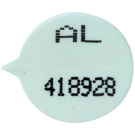 GoSecure Security Seals Numbered Round White (Pack of 500) WSealNO, 15mmX 9mm