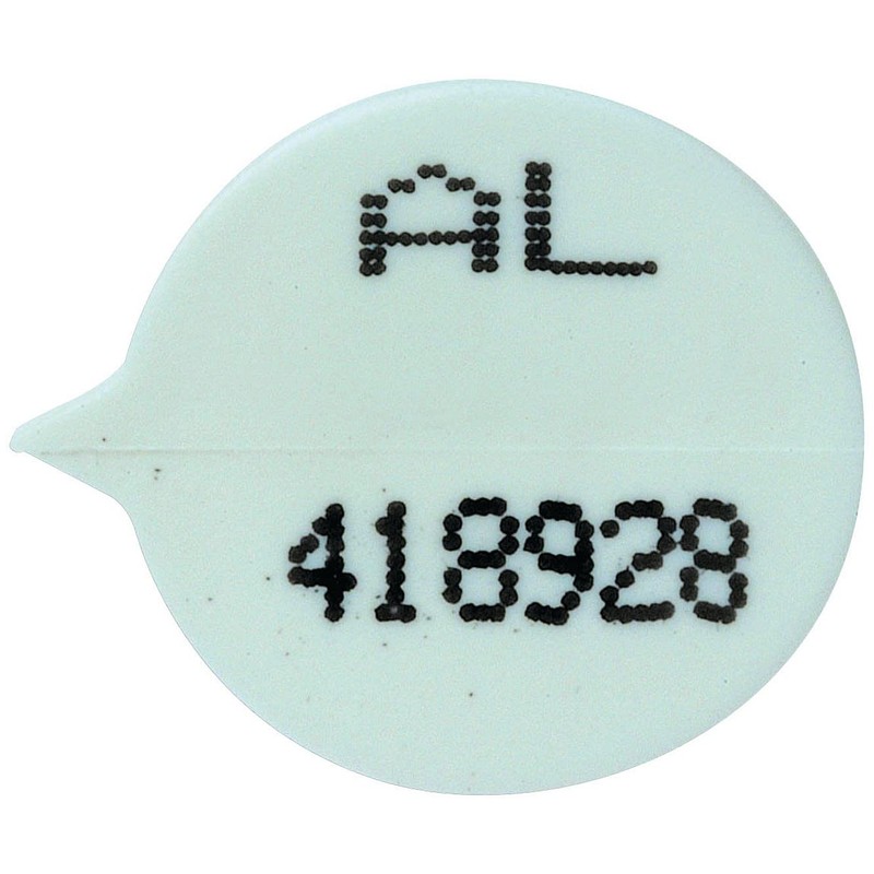 GoSecure Security Seals Numbered Round White (Pack of 500) WSealNO,