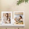 Egofine 12x16 Picture Frame White Covered by Plexiglass Made of