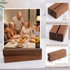 ANSYUDI 10Pcs Ebony Wooden Place Card Holders Premium Table Number