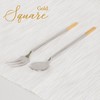 Square Gold Teaspoon/Teafork 10-Piece Set / 스퀘어 골드 티스푼티포크 10P