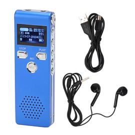 Digital Voice Recorder HD Noise Reduction Stereo MP3 Recorder with Built in Dual Microphones for Lecture Interview 16GB
