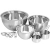 MegaChef 14 Piece Stainless Steel Measuring Cup and Spoon Set