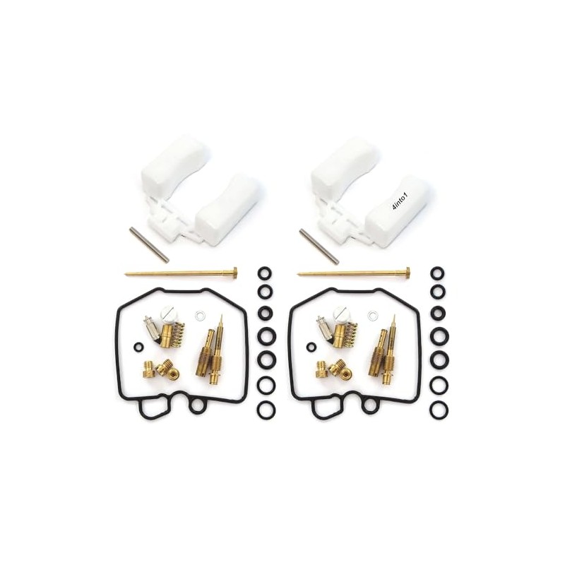 Deluxe Carburetor Rebuild Kit With Floats - Compatible with Honda