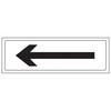 V Safety Straight Arrow 300 x 100 mm - 2mm