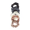 Goody Ouchless Satin Scrunchies - 5 Ct, Neutral Tones, Damage-Free
