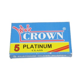 Crown Platinum Double Edge Safety Razor Blades, 100 blades (20x5)