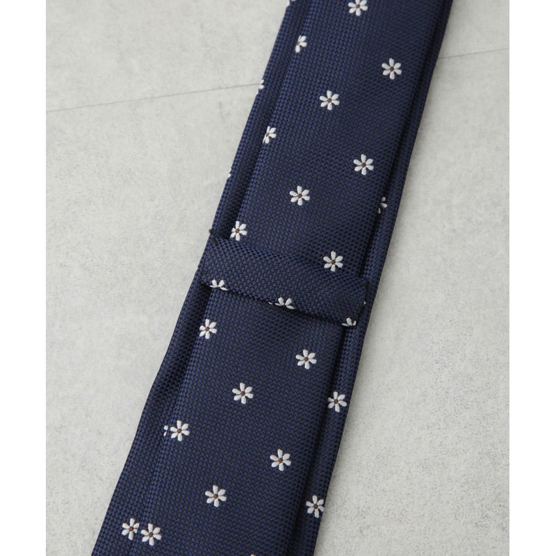 Nano Universe 668-5142201 Men's Washable Flower Necktie, Kyoto, 050 brown