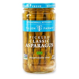 Tillen Farms Veggies, Pickled Crispy Asparagus, 12 Ounce (Pack of 4)