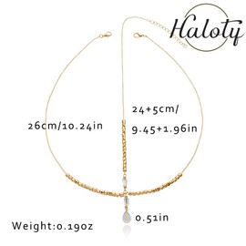 Haloty Boho Wedding Head Chain Egyptian Headchain Crystal Pendant Headpiece Teardrop Beaded Bridal Hair Chain Rhinestone Hair Jewelry for Women, 1 Count (Pack of 1), Rhinestone Metal