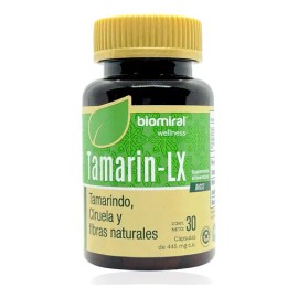 Tamarin-LX 445 mg 30 cápsulas – Suplemento natural con tamarindo, ciruela y fibras para digestión saludable y alivio del estreñimiento