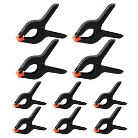 10 Pieces Large Nylon Spring Clamps, 6 Inch and 4 Inch Heavy Duty Plastic Grip Clips Set