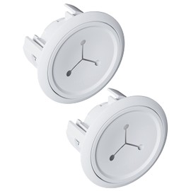 ECHOGEAR TV Cord Hider - 2.5" Mini in Wall Cable Management Kit Cord Concealer for Wall Mounted TVs - Easy 3-Step Install w/Locking Winged Grommets for Secure Fit - White