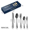 20PCS Stainless Steel Silverware Set Mirror-Polished Cutlery Flatware Set 4