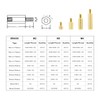Litorange 240 Pieces M3 Male Female Hex Brass Spacer Standoff
