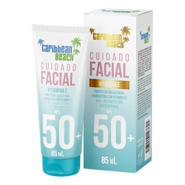 Protector Solar Facial Caribbean Beach Fps50 Vitamina 85ml