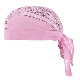 ihreesy Cycling Pirate Scarf Headband, Retro Pirate Cap Quick Adjustable Sports Headwear Bandana for Men and Women, pink