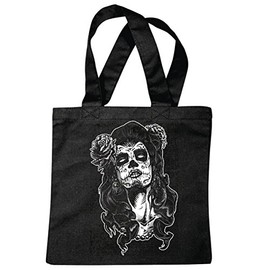 Bag Shoulder Bag Gothic Biker Shirt Biker Fashion Lifestyle Chopper Biker Shirt Motorcycle Chopper Gothic Motorcycle Skull Motorcycle Club Bike Route 66 Shopping Bag School Bag Gym Bag in Black, black