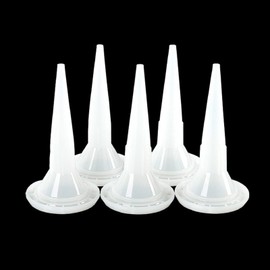 20 Stück Dichtungsdüsen Kegel Düsen, Wiederverwendbarer Kesseldüse Applikator, Universelle Kleberdüse Langlebige Epoxidkolbenkackkappe (Weiß)