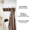 PHINGEER Rustic Wooden Coat Rack Wall Mount, Hanging Coat Rack