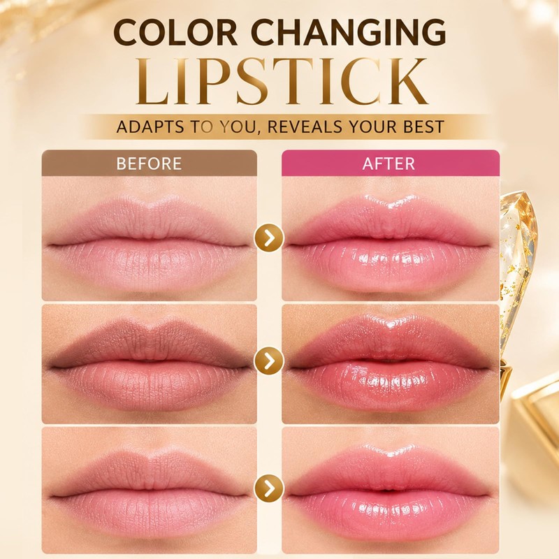 Color Changing Lipstick - Skin-adaptive Lipstick for Older Women, PH
