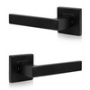 Probrico 2 Pack Passage Door Handles Matte Black Handles Lever